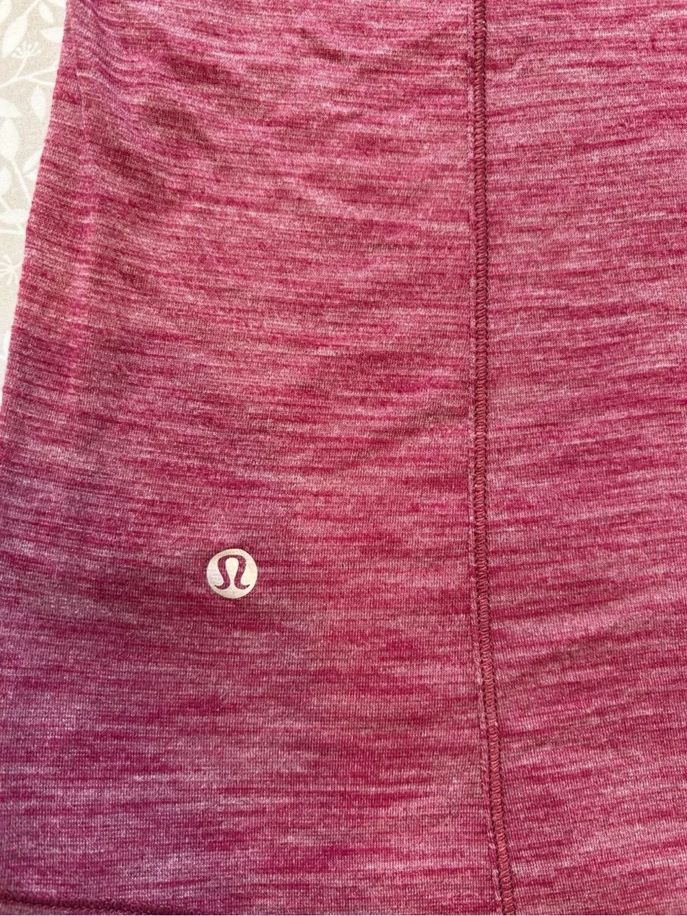 Lululemon Gathered Racerback Tank Top Heathered Cranberry Burgundy Size 4